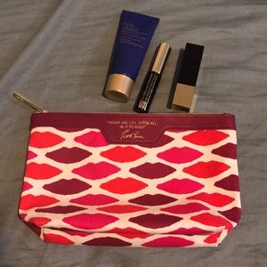 NWT Estée Lauder Pouch and makeup